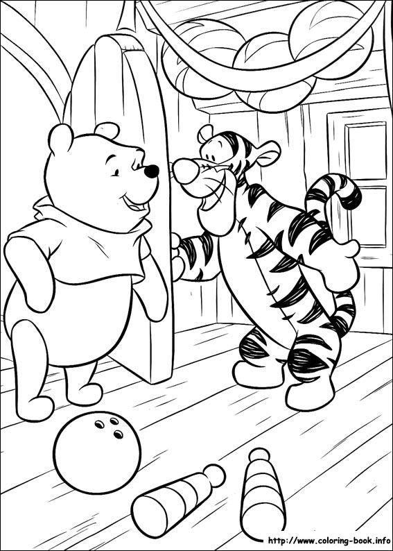 Winnie the Pooh coloring picture